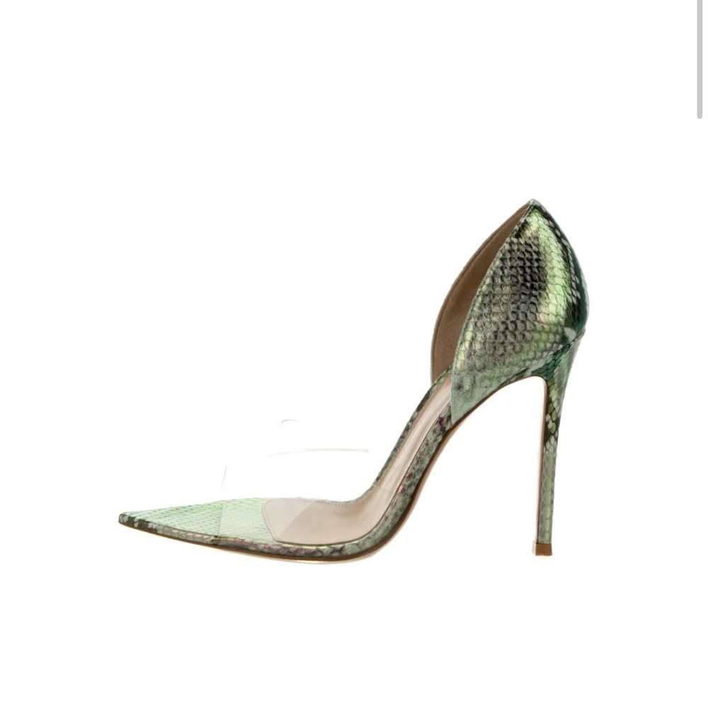 Gianvito Rossi Green Heels Pointed Toe Stiletto